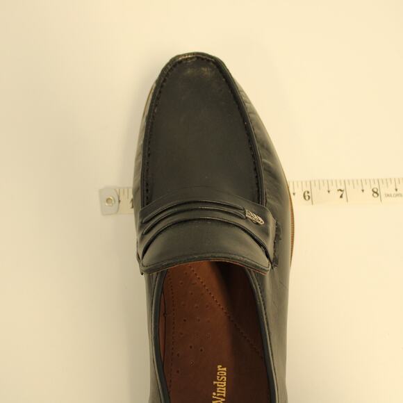 Samuel Windsor Black Mens Penny Loafers NWT Size 10  Goodyear welt